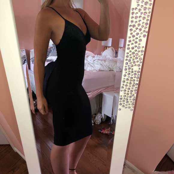 Mystique Boutique NYC black midi dress - Picture 3 of 4